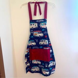 Food Truck Themed Apron with Adjustable waist and Neck Straps
